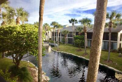 lagoon view from screened lanai
