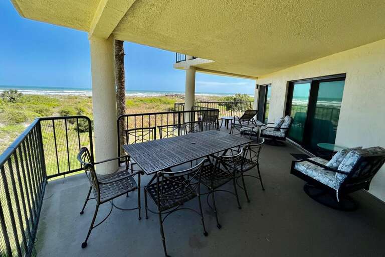Oceanfront balcony