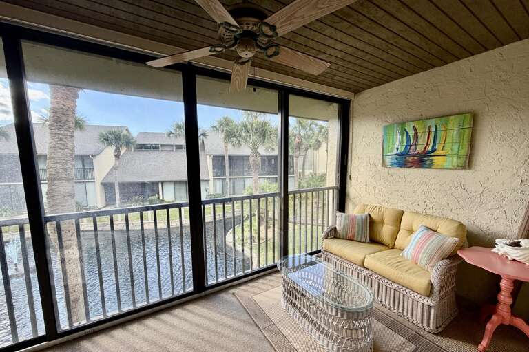 Enclosed lanai off main bedroom