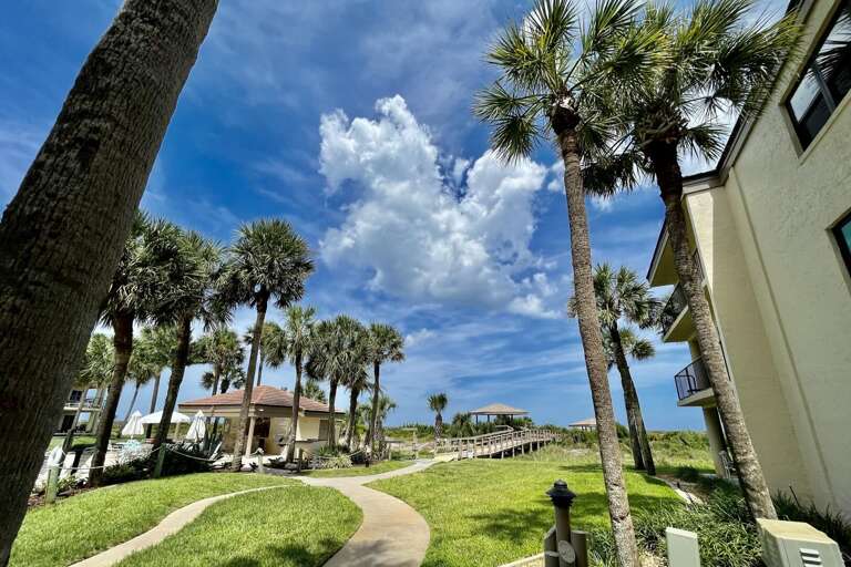 Beach boardwalk access