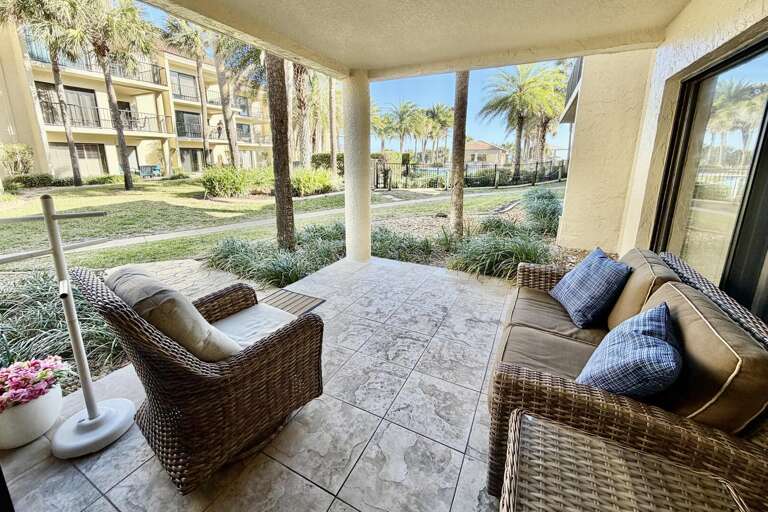 ocean side view/poolside patio