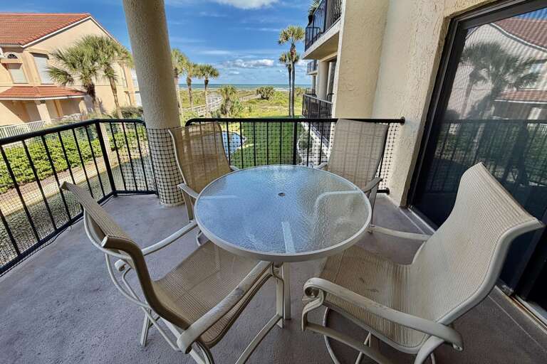 ocean side view balcony