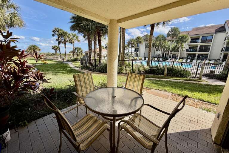 ocean side/poolside patio