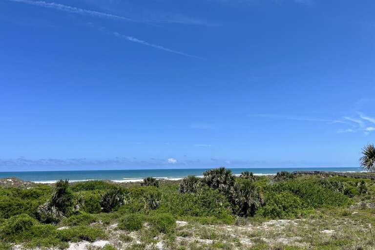 Oceanfront view from balcony
