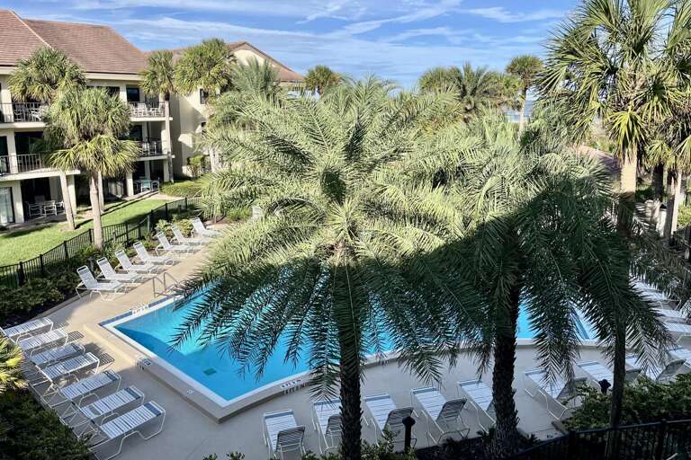 Aegean/Pacifica pool view from balcony