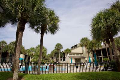View from screened lanai