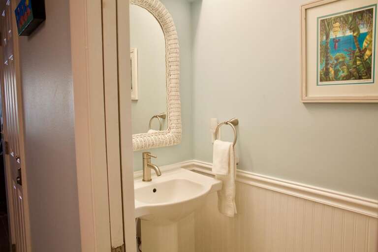 First floor half bath