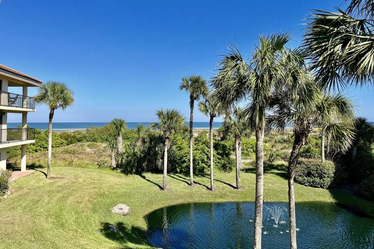 ocean side view from balcony