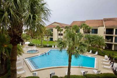 oceanview poolside view from balcony