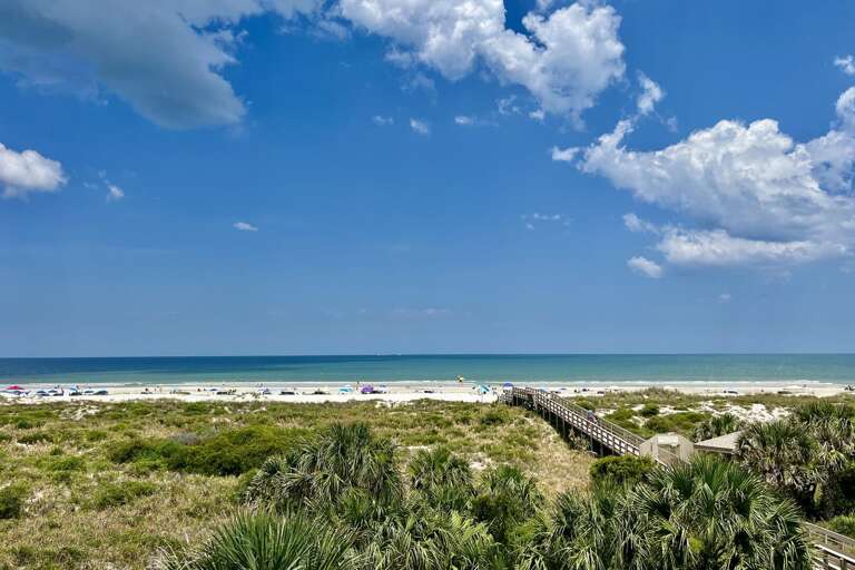Oceanfront view from balcony