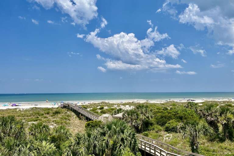 Oceanfront view from balcony