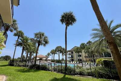 Pacifica/Aegean pool view from patio