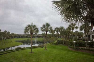 Lagoon view from screened lanai
