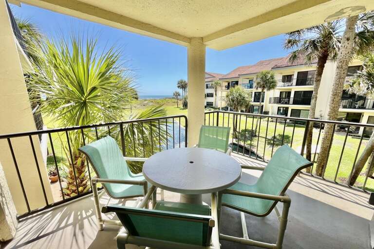 Ocean side view balcony