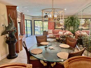 Dining room and living room