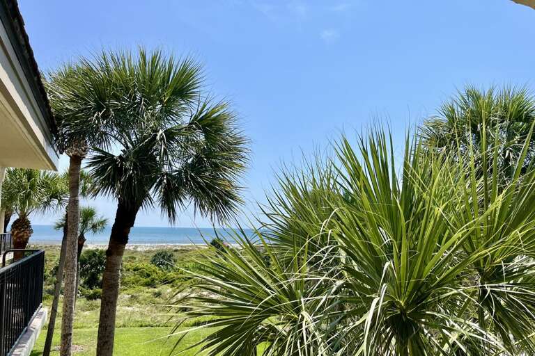 Ocean side view from balcony
