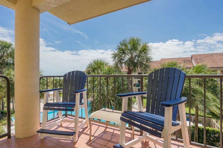 Ocean side view balcony