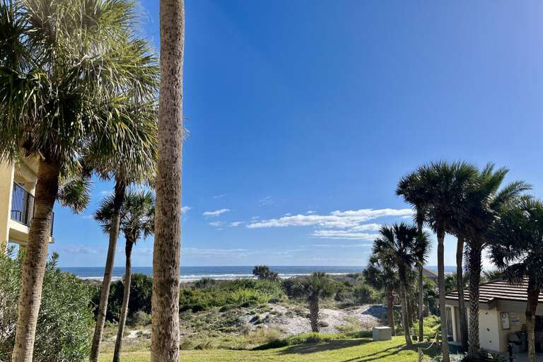 Ocean side view from balcony