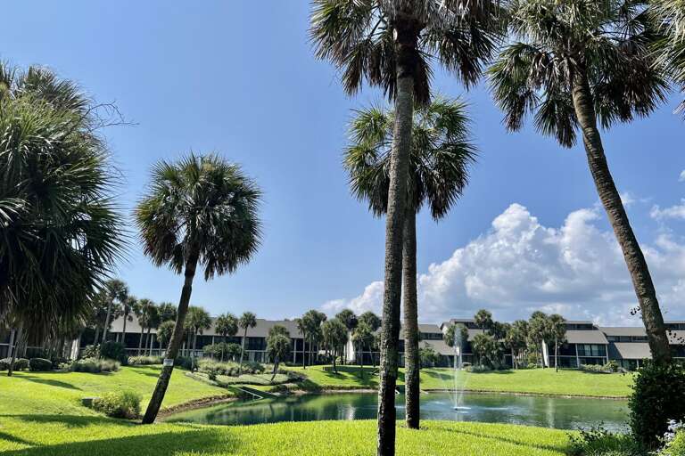 Del Lago lagoon view from lanai