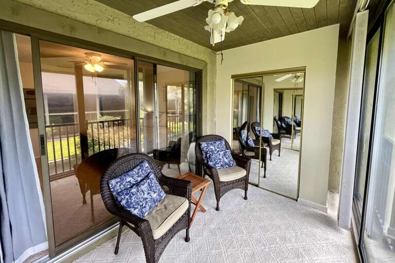 Enclosed lanai off bedroom 1