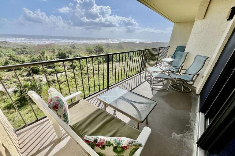 Oceanfront balcony