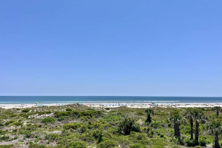 Oceanfront view from balcony