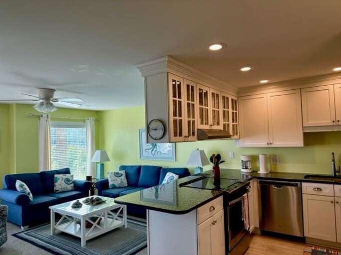 kitchen into living room kitchen into living room