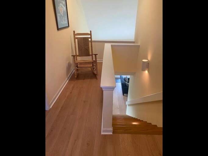 landing area on top floor looks over living room landing area on top floor looks over living room