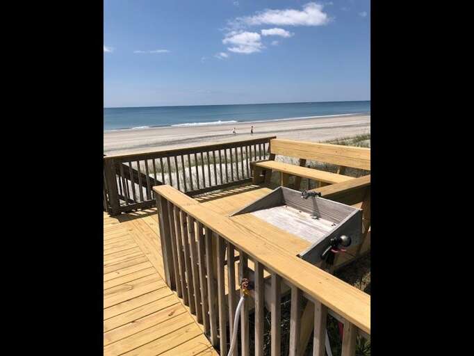 dune deck and fish cleaning area dune deck and fish cleaning area