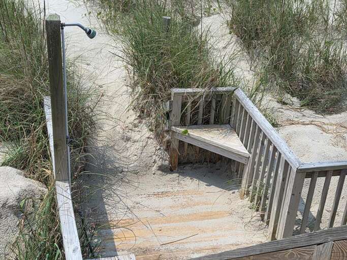 outdoor shower at walkway outdoor shower at walkway