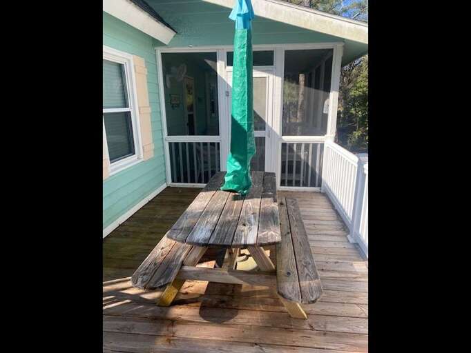 picnic table on deck picnic table on deck