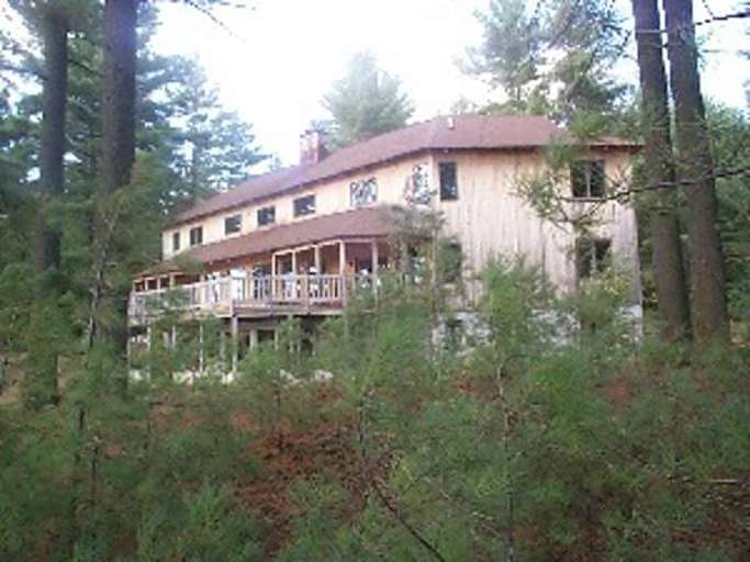 House With Balcony In A Forested Area House With Balcony In A Forested Area