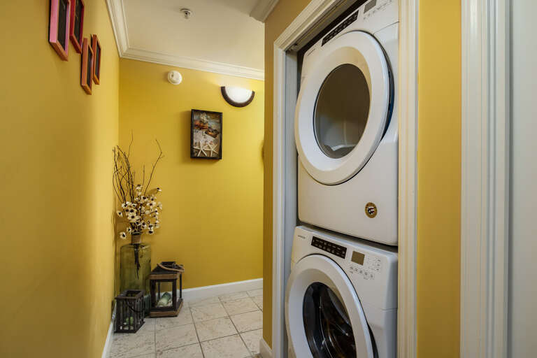 Washer and dryer for your convenience. Washer and dryer for your convenience.