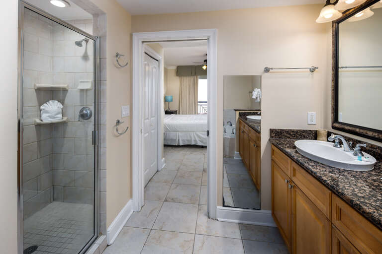 Includes a walk in shower AND large tub Includes a walk in shower AND large tub