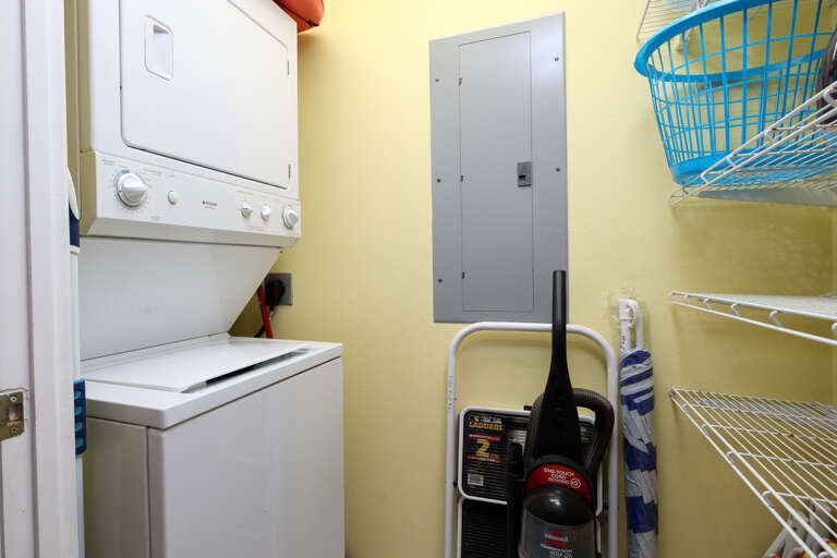 Washer and dryer in the condo for your laundry needs. Washer and dryer in the condo for your laundry needs.