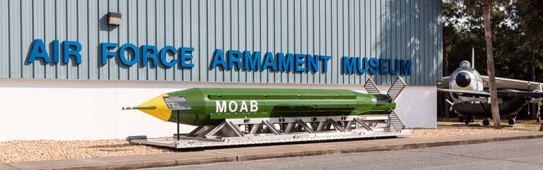 Eglin Air Force Base has a fantastic Armament Museum everyone will enjoy.