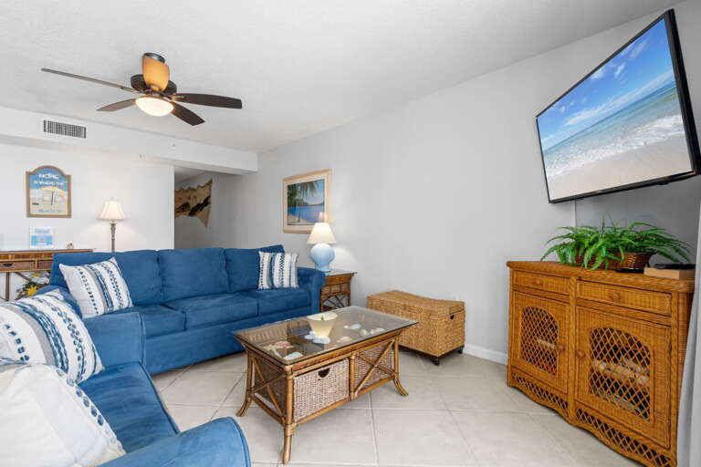 Nice size TV is just perfect for movie night!