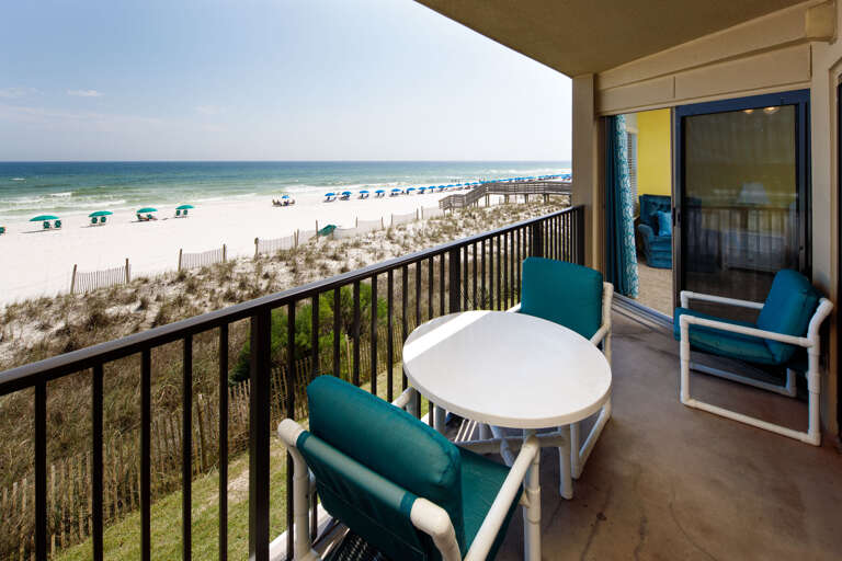 The second floor of Emerald Towers West is a good elevated height from which you can see all the happenings at the beach, as shown from this unit.