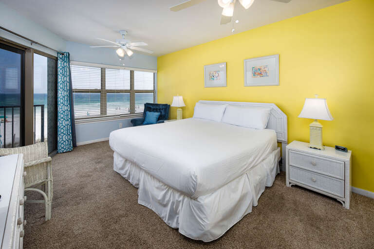 Wake up in paradise! Enjoy the amazing views from the beach front master bedroom. This room has a balcony entry!