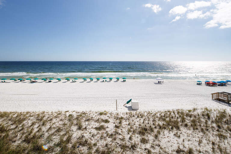 If you book through Brooks & Shorey Resorts you get free beach service!  