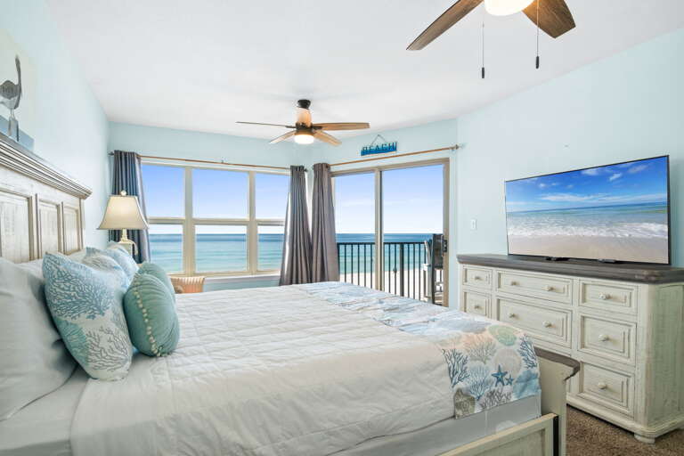 GULF FRONT master bedroom is a big treat!