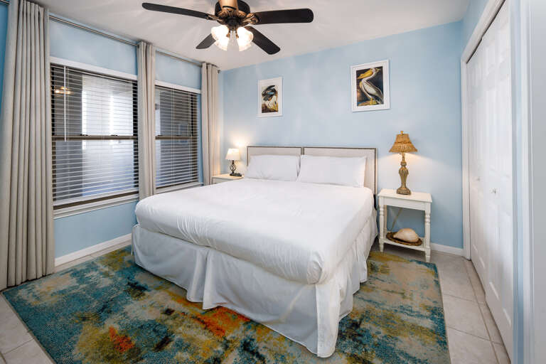 Drift into dreamland in this cozy guest room! Drift into dreamland in this cozy guest room!