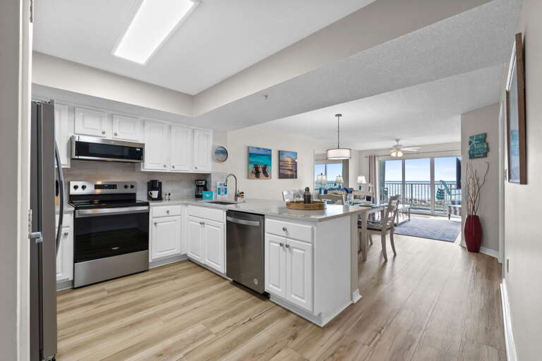 Fully equipped kitchen has everything you need to make a delicious meal.