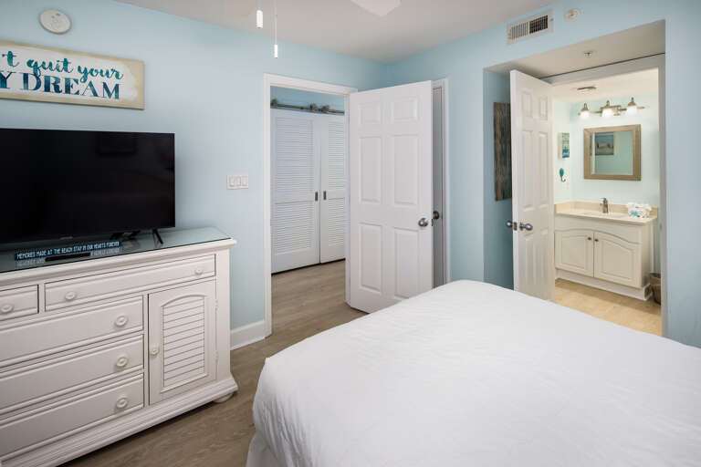 The third bedroom has its own bathroom as well!