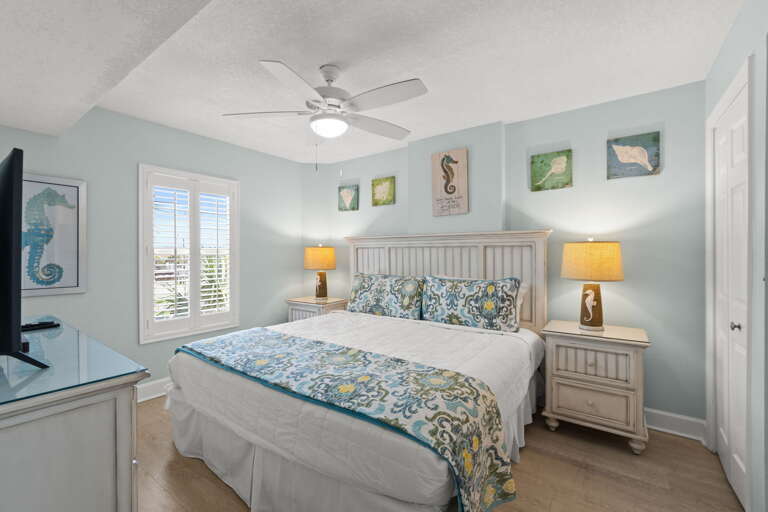 The second bedroom features a King size bed.