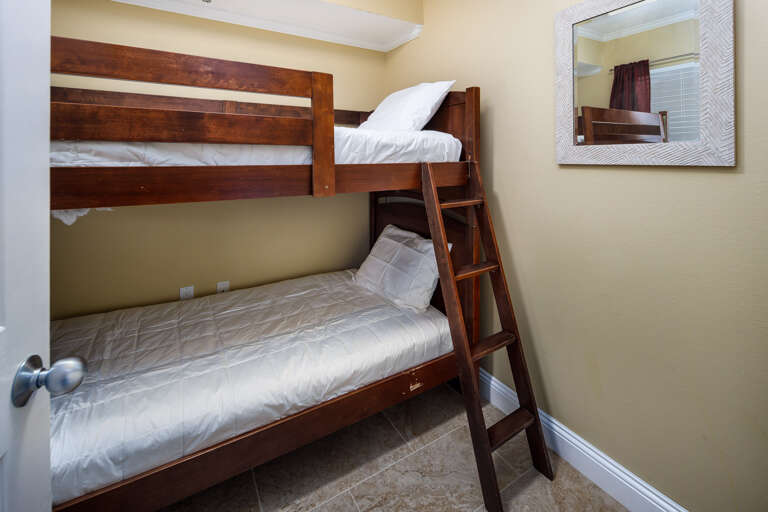 This BONUS bunkroom is a perfect space for the little ones