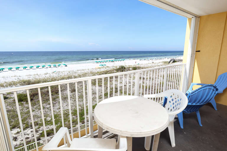 Additional view of seating on balcony