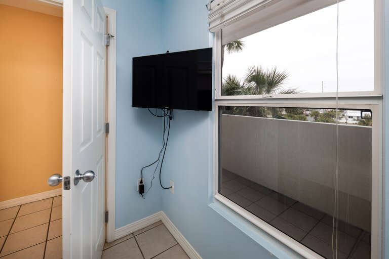 Television in the bonus bunkroom, the kiddos will sure love that.