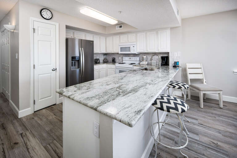 Additional seating at the kitchen island