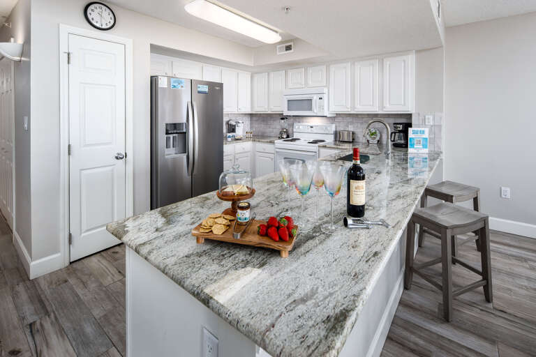 Additional seating at the kitchen island